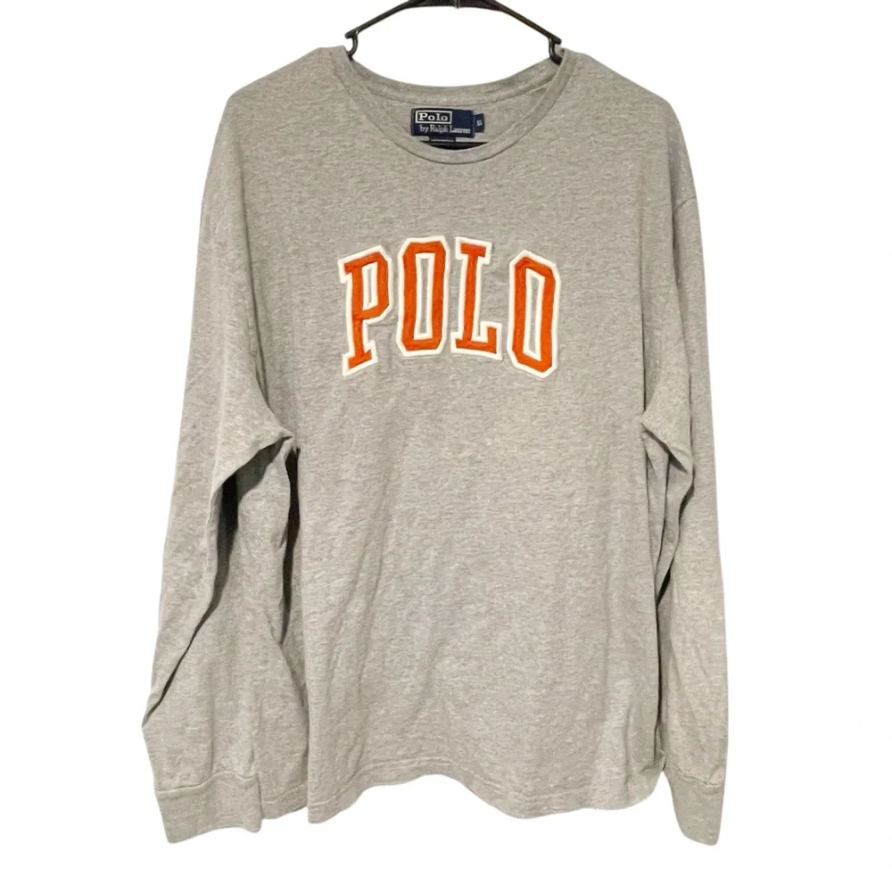 VINTAGE RALPH LAUREN POLO SPELL OUT SIZE‎ XL T-SHIRT STADIUM SPORTSMAN